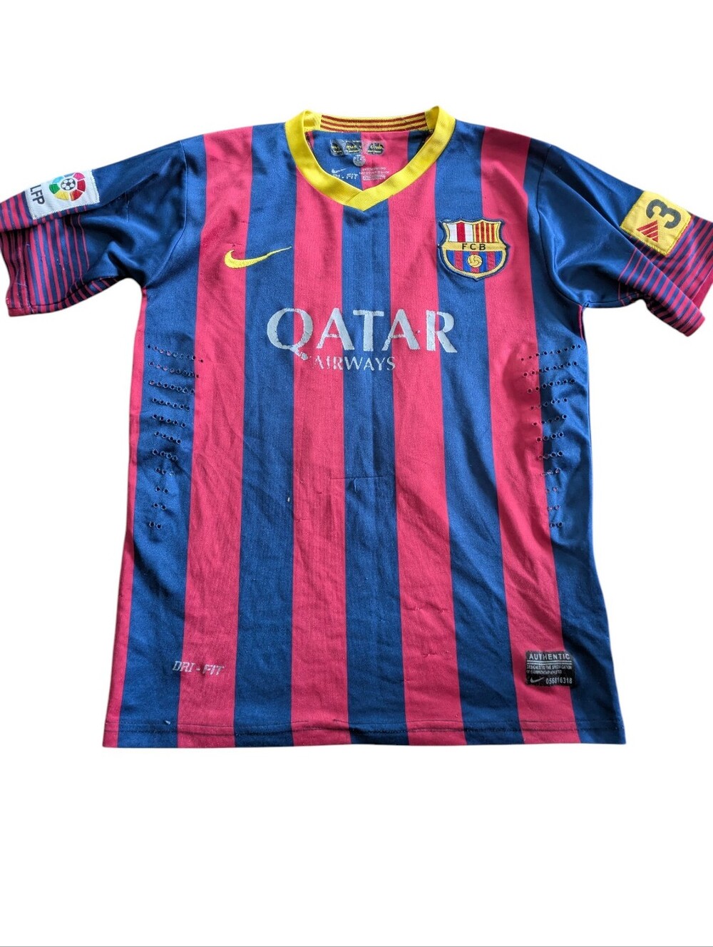 Nike FC Barcelona Kids Jersey - Pink & Blue with Yellow Trim